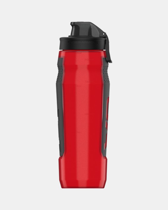 UA Playmaker Squeeze 32 oz. Water Bottle, Red, pdpMainDesktop image number 3